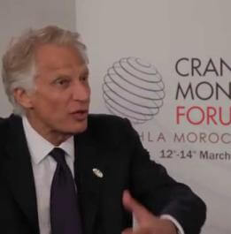 Interview de M. Dominique de Villepin - Forum Crans Montana à Dakhla